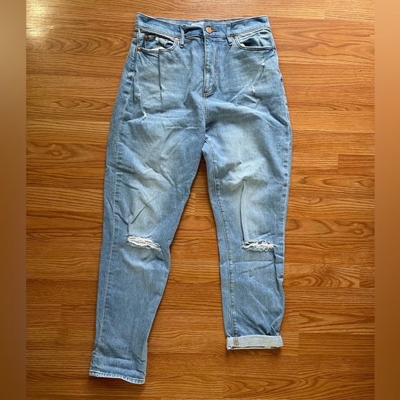 LOFT Denim - LOFT Blue High-rise Boyfriend Denim Jeans